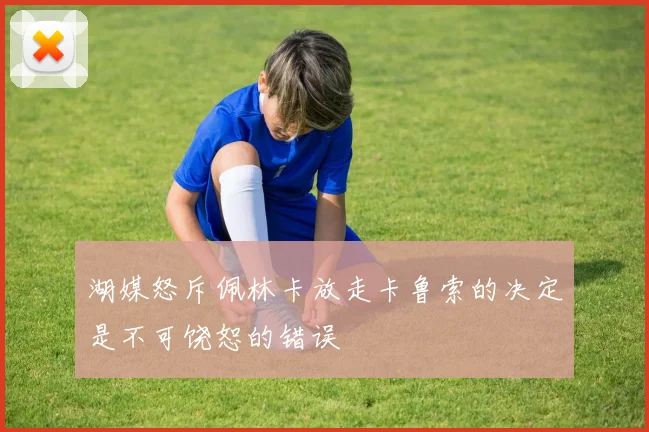 湖媒怒斥佩林卡放走卡鲁索的决定是不可饶恕的错误